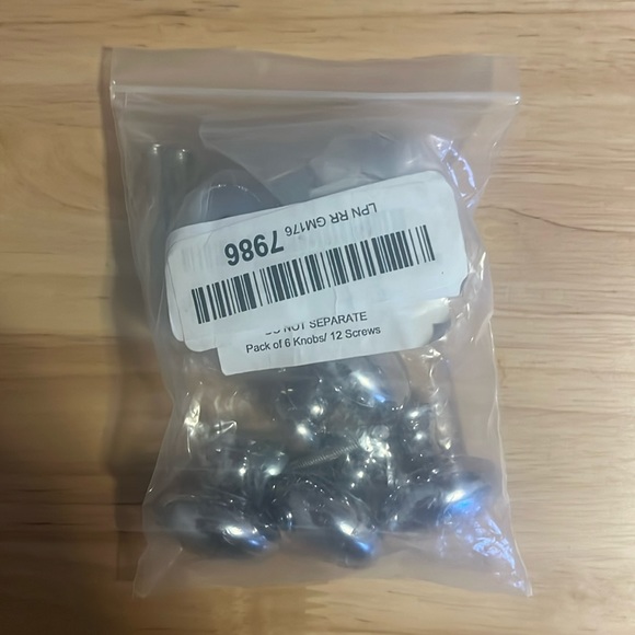 4pc Chrome/Silver Cabinet Drawer Knobs - Picture 3 of 5